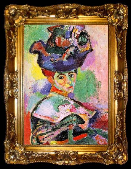framed  Henri Matisse Woman with a Hat, ta009-2
